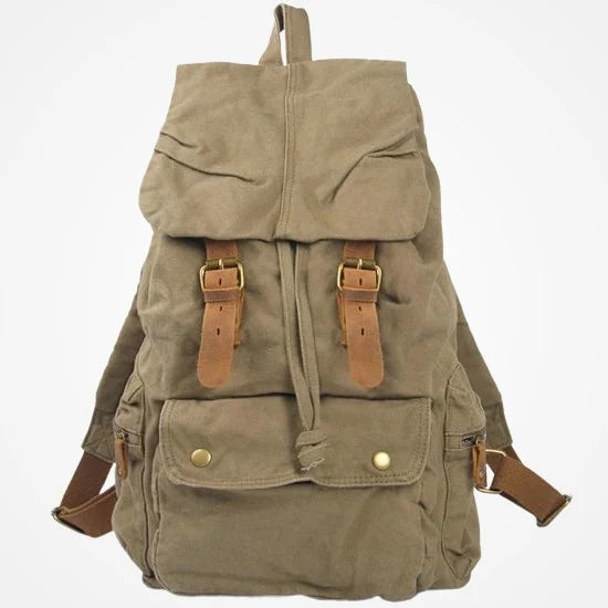 Canvas and Leather Backpack – Gacrux