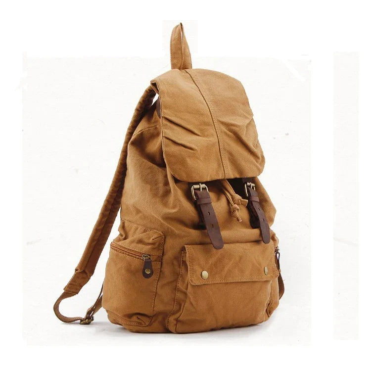 Canvas and Leather Backpack – Gacrux
