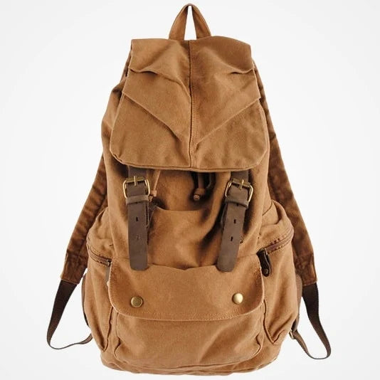 Canvas and Leather Backpack – Gacrux