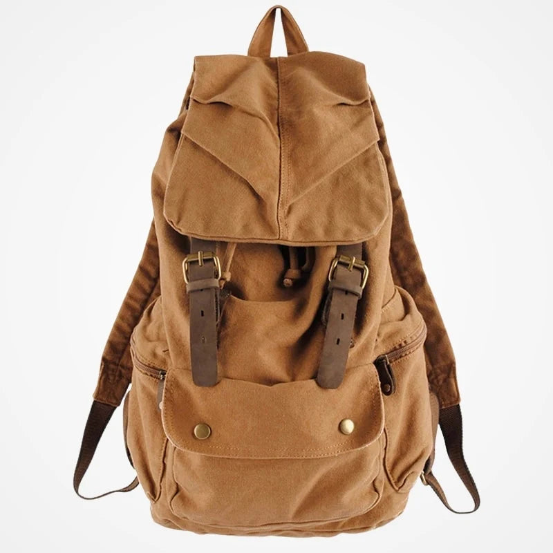 Canvas and Leather Backpack – Gacrux